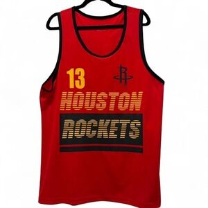 James Harden Houston Rockets red basketball jersey tank top